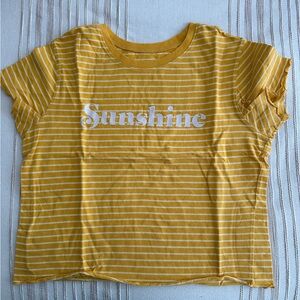 Macy’s yellow sunshine crop top